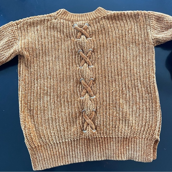 Pink Republic Tie Back Sweater And Corduroy Floral Skirt Set - Picture 6 of 8